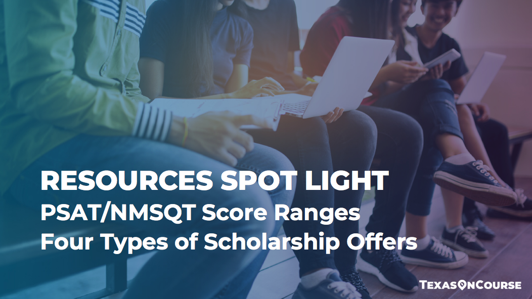 Screenshot from the Texas OnCourse webinar on PSAT/ NMSQT